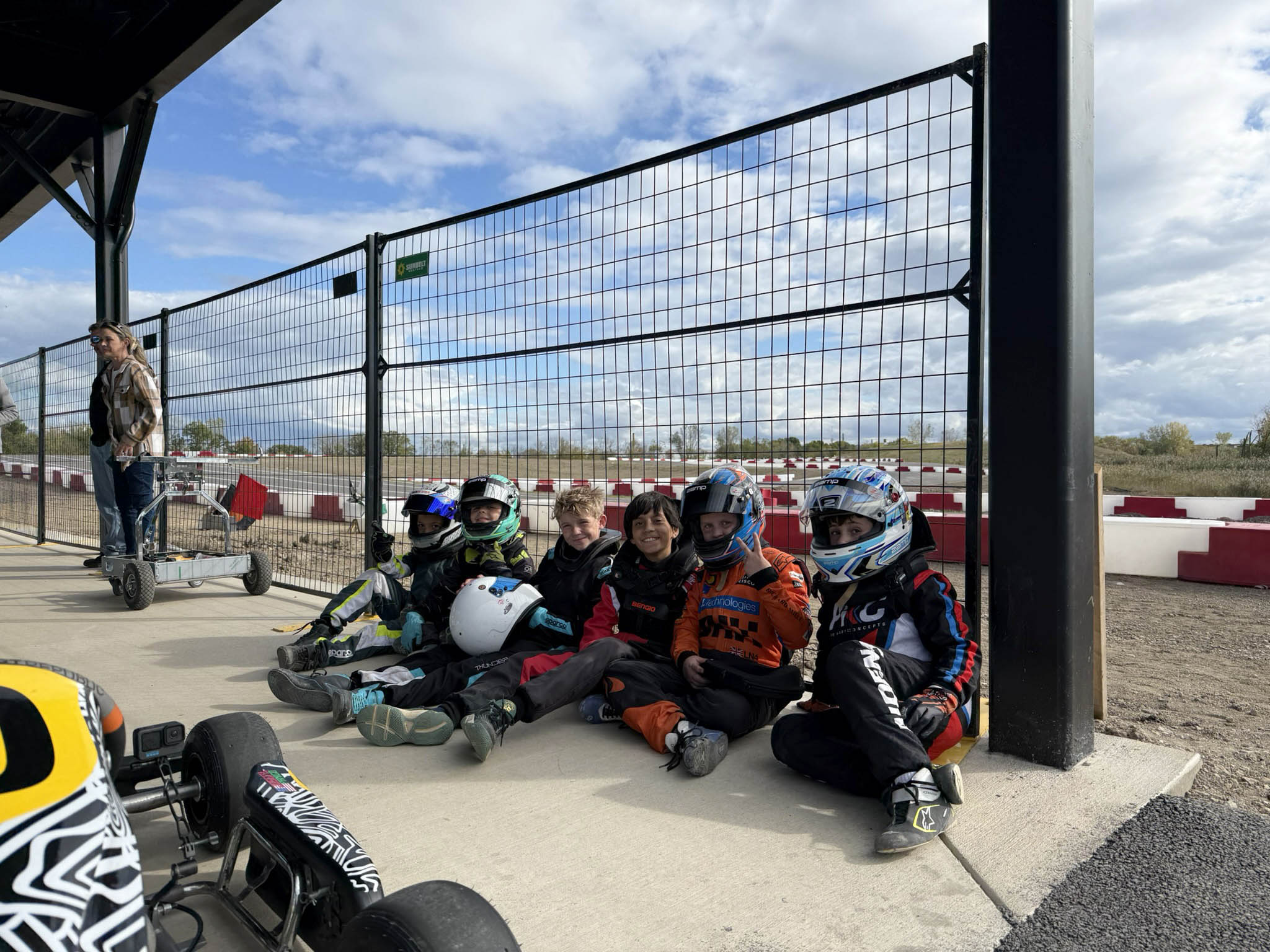 Mini/Cadet class racing at BRKC Round 6